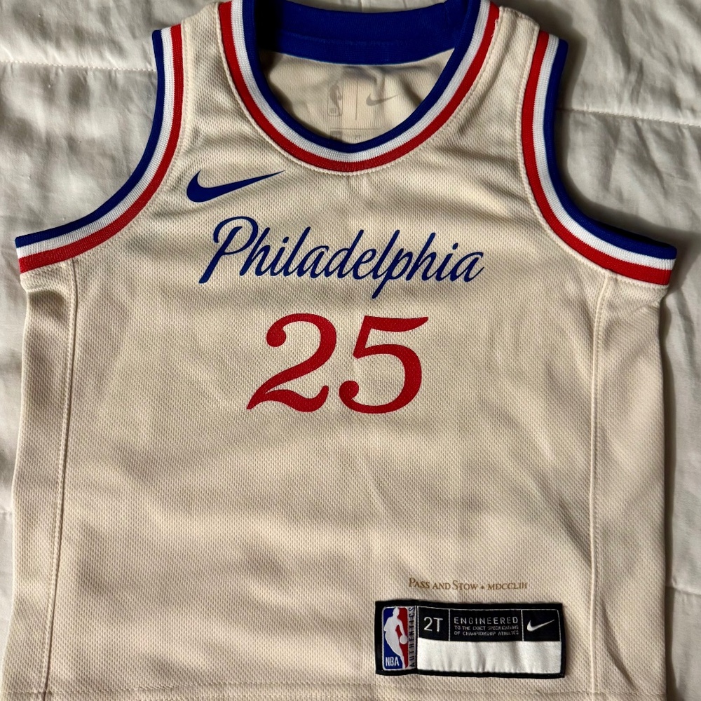 Simmons kids size 2t jersey city edition